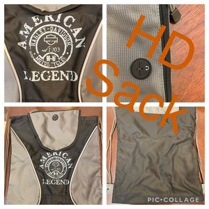 Harley Davidson String Mesh Sack Backpack